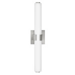 Aiden Bathroom Vanity Light - Brushed Nickel / Etched White