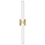 Aiden Bathroom Vanity Light - Lacquered Brass / Etched White