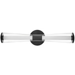 Elin Bathroom Vanity Light - Black / Clear