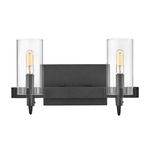 Ryden Bathroom Vanity Light - Black / Clear