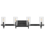 Ryden Bathroom Vanity Light - Black / Clear