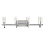 Ryden Bathroom Vanity Light - Brushed Nickel / Clear
