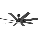 Concur Outdoor Smart Ceiling Fan with Light - Matte Black / Matte Black