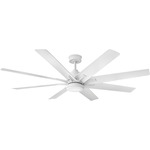 Concur Outdoor Smart Ceiling Fan with Light - Matte White / Matte White