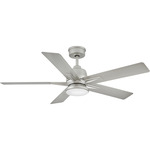 Alta Outdoor Smart Ceiling Fan with Light - Brushed Nickel / Brushed Nickel