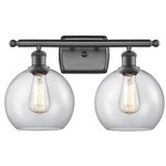 Athens Bathroom Vanity Light - Oil Rubbed Bronze / Clear