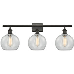 Athens Bathroom Vanity Light - Oil Rubbed Bronze / Clear