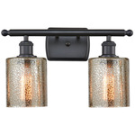 Cobbleskill Bathroom Vanity Light - Matte Black / Mercury