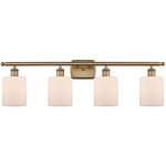 Cobbleskill Bathroom Vanity Light - Brushed Brass / Matte White