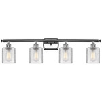 Cobbleskill Bathroom Vanity Light - Polished Chrome / Clear Ripple