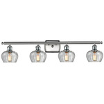 Fenton LED Bathroom Vanity Light - Brushed Satin Nickel / Clear