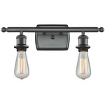 Ballston Urban Bare Bulb Bathroom Vanity Light - Matte Black