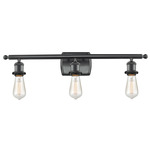 Ballston Urban Bare Bulb Bathroom Vanity Light - Matte Black