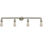 Bare Bulb Bathroom Vanity Light - Brushed Satin Nickel