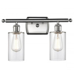Clymer Satin Nickel Bathroom Vanity Light - Brushed Satin Nickel / Clear