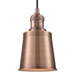 Addison Cord Hung Mini Pendant - Antique Copper