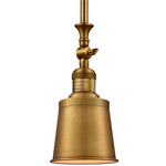 Addison Downrod Adjustable Pendant - Brushed Brass