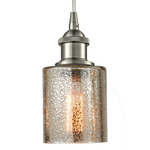 Ballston Cobbleskill Corded Pendant - Brushed Satin Nickel / Mercury