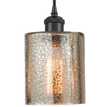 Ballston Cobbleskill Corded Pendant - Matte Black / Mercury