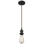 Bare Bulb Corded Mini Pendant - Oil Rubbed Bronze