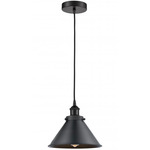 Briarcliff Cord Hung Pendant - Matte Black