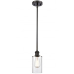 Clymer Stem Hung Mini Pendant - Oil Rubbed Bronze / Clear