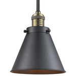 Franklin Restoration Appalachian Downrod Pendant - Black / Antique Brass