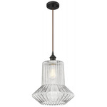 Springwater Cord Hung Pendant - Oil Rubbed Bronze / Clear