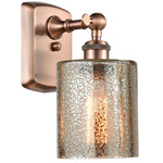 Cobbleskill Rectangle Canopy Wall Sconce - Antique Copper / Mercury