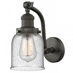Bell Wall Sconce - Oil Rubbed Bronze / Clear Seedy