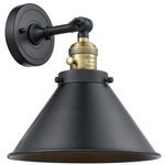 Briarcliff Wall Sconce - Black / Antique Brass