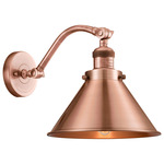 Briarcliff Gooseneck Wall Sconce - Antique Copper
