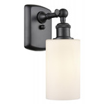 Clymer Adjustable Wall Sconce - Matte Black / Matte White