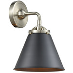 Nouveau Appalachian Wall Sconce - Satin Nickel / Black