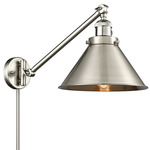 Briarcliff Plug-In Swing Arm Wall Sconce - Brushed Satin Nickel