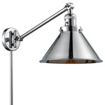 Briarcliff Plug-In Swing Arm Wall Sconce - Polished Chrome