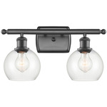 Athens Bathroom Vanity Light - Oil Rubbed Bronze / Clear