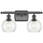 Athens Bathroom Vanity Light - Oil Rubbed Bronze / Clear Seedy