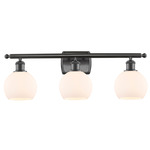 Athens Bathroom Vanity Light - Oil Rubbed Bronze / Matte White