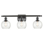 Athens Bathroom Vanity Light - Oil Rubbed Bronze / Clear Seedy