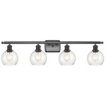 Athens Bathroom Vanity Light - Oil Rubbed Bronze / Clear Seedy