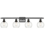 Athens Bathroom Vanity Light - Oil Rubbed Bronze / Clear