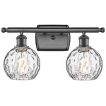 Athens Bathroom Vanity Light - Oil Rubbed Bronze / Clear Water