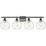 Athens Bathroom Vanity Light - Oil Rubbed Bronze / Clear Water