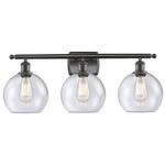 Athens Bathroom Vanity Light - Oil Rubbed Bronze / Clear Seedy