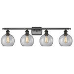 Athens Bathroom Vanity Light - Oil Rubbed Bronze / Clear