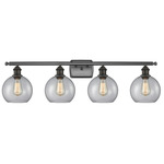 Athens Bathroom Vanity Light - Brushed Brass / Clear