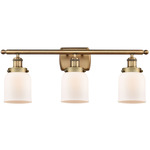 Ballston Urban Bell Bathroom Vanity Light - Brushed Brass / Matte White
