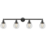 Beacon Bathroom Vanity Light - Oil Rubbed Bronze / Clear
