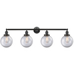 Beacon Bathroom Vanity Light - Oil Rubbed Bronze / Clear
